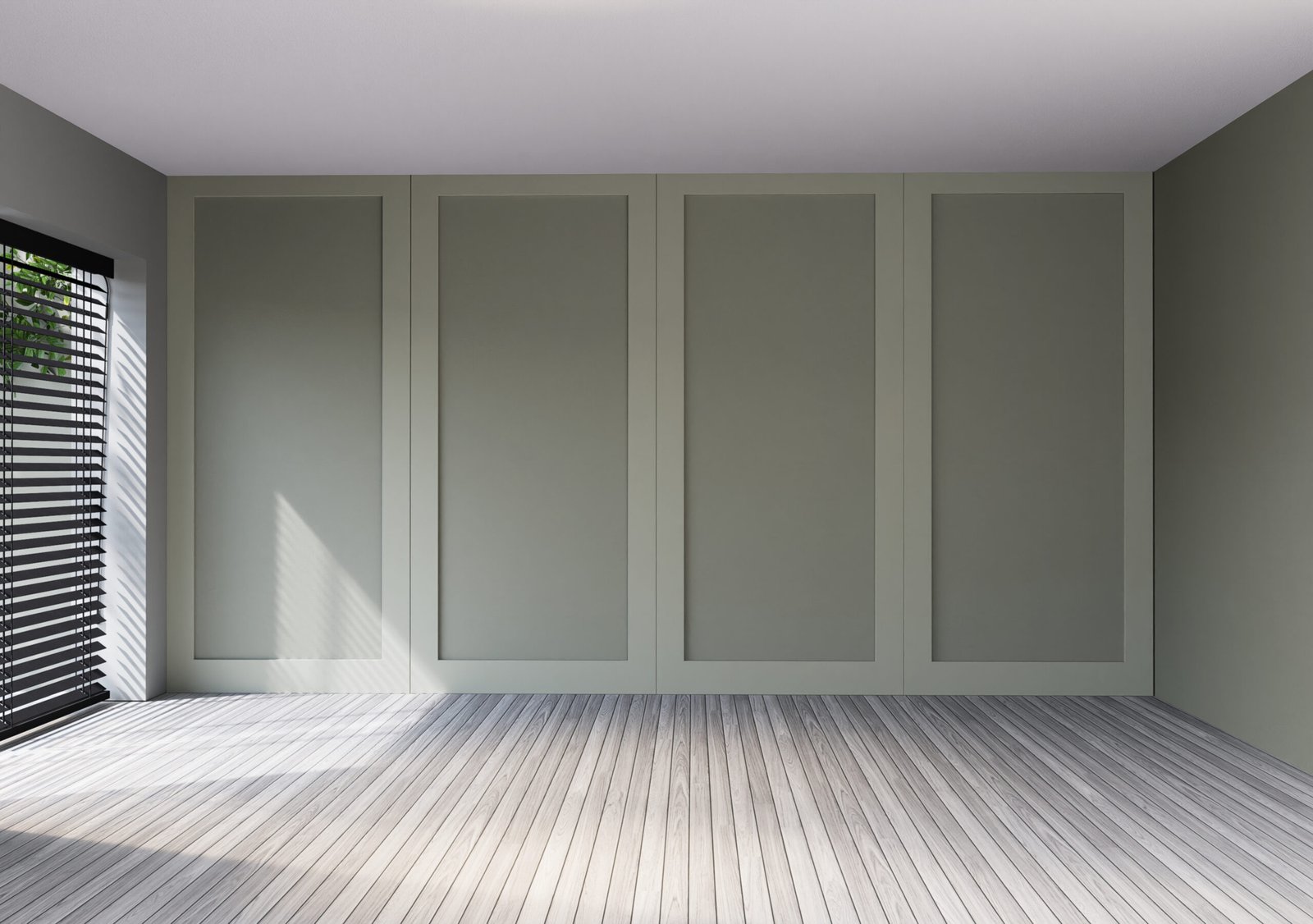 Empty home interior wall mock-up with wall color
